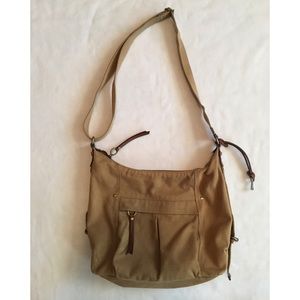 Vintage Cloth Canvas Fossil Crossbody
